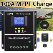 100A MPPT Solar Charge Controller DC 12V/24V/36V/48V 4000W PV Regulator Panel AU