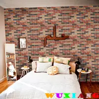 在飛比找蝦皮商城優惠-五象設計 磚紋牆貼008 DIY壁貼 混色磚牆壁裝飾貼紙 房
