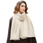 RIIQIICHY Scarfs for Women Pashmina Shawl Wraps for Evening Dresses Women Cream