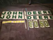 NOS John Deere 60 Tractor Hood Decals, KwikWay Transfers