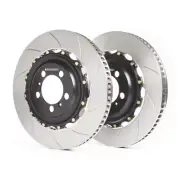 GiroDisc 2 Pieces Floating Slotted Brake Rotors for Ferrari 488 Challenge [R]