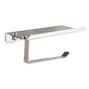 Anneau de porte-rouleau de papier porte-serviettes mural porte-serviettes de salle de bain moderne, finition en mtal argent acier inoxydable 304