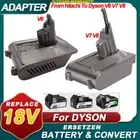 Battery Adapter Converter for Hitachi & Hikoki 18V Battery to for Dyson V6/V7/V8