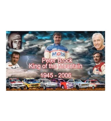Supercars Peter Brock 05 Tribute Flag,