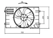Fits Golf Transporter Caddy A3 Leon Engine Cooling Fan Rear Left AST