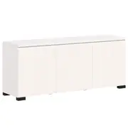 3 Door Buffet Sideboard Storage Cabinet 6 Shelves Dining Room Kitchen White