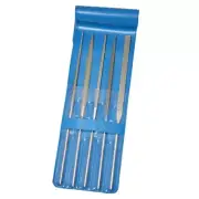 Grobet 120/140 Grit Diamond Coated Needle File 5 Pcs. Set - Medium, USA