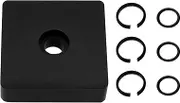 3 Set 3/8 Inch Impact Wrench Retaining Ring Kit – Durable Black Impact Socket Retaining O-Rings with Anvil Retaining Ring Installation Tool – Electric Wrench Repair & Replacement Accessories