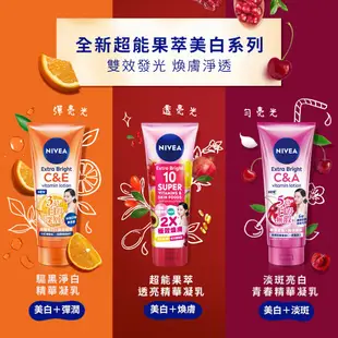 【NIVEA 妮維雅】亮白極致嫩膚/彈潤/緊膚/粉嫩嫩 乳液380ml/320ml(No.1 美白身體乳)