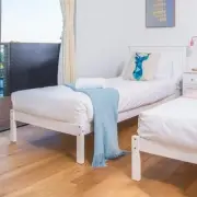 Mingus Timber Bed Frame/Pine Wood/Easy Assembly/White