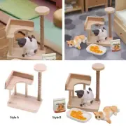 1:12 Dollhouse Cat Climbing Frame Diorama Scenery Cat Scratch Post for Layout