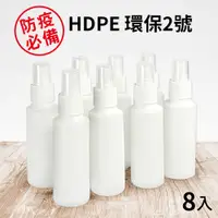 在飛比找PChome24h購物優惠-分裝噴霧瓶(台灣製)-100ml (8入組)