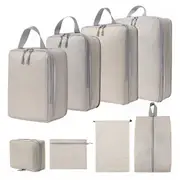 8Pcs Travel Storage Bag Washing Compressed Bag Clothes Luggage Travel Bag