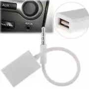 3.5mm Male AUX Audio Plug Jack To USB 2.0 Female Converter Cable Cord Car MP3