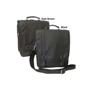 Laptop Backpack Briefcase (#2437-04) Black Brown