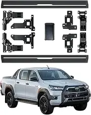 MOMOAU Electric Side Step - Automatic Retractable Running Boards for Trucks, Heavy Duty Aluminum Alloy, True Flush Mount, Compatible with Toyota Hilux 2015-2023