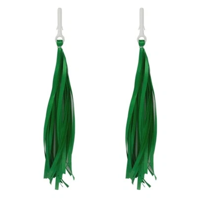 GREEN Bicycle Handlebar SATIN RIBBON STREAMERS Beach Cruiser Bikes