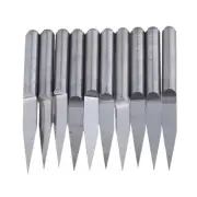 BQLZR 20 Degree 0.1mm Carbide Engraving Bits CNC Router Tool for PCB Board Pa...