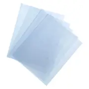 100Pcs 15.7x10 Inch Shrink Wrap Bags, Blue Clear PVC Heat Shrink Wrap