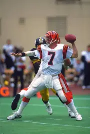 Boomer Esiason Cincinnati Bengals drops back to pass v Pitts- Football Photo 4