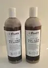 c. Booth Walnut Shell Body Scrub & Cleanser 16 Fl. oz (LOT OF 2) Discontinued