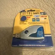 Quantaray Digital Camera Multi Media Card Reader/Writer USB Move Photos To PC