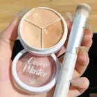 Matte Concealer Cream 3-Color Concealer Palette Face Contour Liquid Foundation