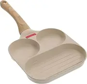 VALICLUD 1 Set Multi Function Non Stick Egg Frying Pan for Camping Kitchen Accessory for Breakfast Pancakes and Burgers Construction Easy to Clean