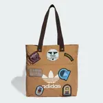 ADIDAS 愛迪達 側背包 手提包 托特包 運動包 RECORD TOTE BAG 卡其 IY1535