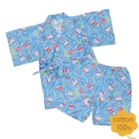 在飛比找蝦皮購物優惠-日本購回 哆啦a夢 小叮噹 浴衣 甚平 和服 兒童 水藍 8