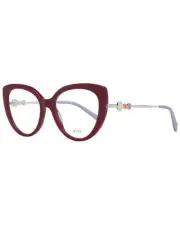 Emilio Pucci Cateye Eyeglasses with Beads Women Red Frames