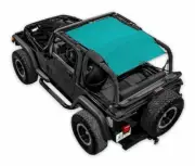 SpiderWebShade Mesh Bikini Top-Teal, for Jeep TJ; SWS-SHDTOP-01-TJ-TEL