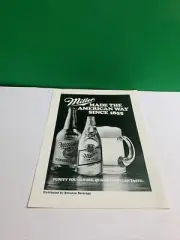 MILLER Made The American Way Vintage 1986 Magazine Advertisement Print Ad
