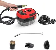 Generic 2500W Portable Handheld Steam Cleaner High Temperature Pressurized Steam Cleaning Machine with Brush Heads for Kitchen Furniture Bathroom Car