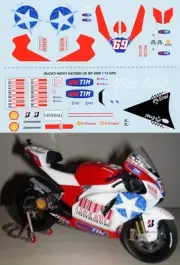 1/12 Decals for DUCATI GP9 2009 NICKY HAYDEN USA TB DECAL TBD20