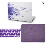 KECC for MacBook Pro 13" Laptop Shell + Soft Case A1706/A1708/A1989/A2159 Purple
