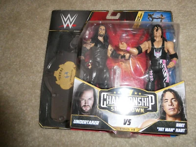 2021 Mattel WWE Undertaker vs Bret Hitman Hart Showdown Action Figures NIP
