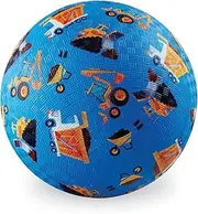 Crocodile Creek Rubber Playground Ball, Ships Inflated, PVC-Free, Durable Design for Outdoor Games and Active Ball Sports, for Kids Ages 3 Years and Up, 5'/7” Size,