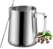 Milk Frothing Pitcher, 350Ml/600Ml Stainless Steel Jug for Coffee and Latte Art