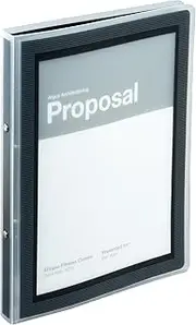 Avery Black Flexi-View Binder, 1/2", 2 Ring, Holds 100 Sheets (15767)