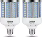 2 Pack 280W Equivalent LED Corn Light Bulb, 4000 Lumen, 6500K Cool White, E26/E2