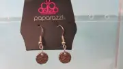 Paparazzi Silver Hook Earrings with a Dangling Dimpled Bead