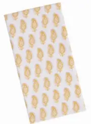 World Market Yellow Paisley Terrycloth Kitchen Towel - 18” x 28” - NEW With TAGS