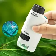 Kid Science Experiment Pocket Microscope Toy Kit 60-120x Educational Mini Handhe