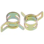 Steel Band Clamp 10mm Hose Tube Spring Clips Clamp Manganese Steel 20Pcs