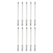 10pcs Ball End Hex Screwdriver Bit H4 Head 1/4" Hex Shank 4" Long Magnetic