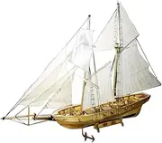1/130 Scale DIY Hobby Wooden Ship Sailboat Assembly Model Kits Decor Toy