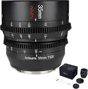7artisans 35mm T1.05 Cine Lens for Sony-E-Mount Mirrorless Camera Lenses,Manual Focus Large Aperture