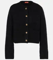 [Altuzarra] Altuzarra Napoline knitted cropped jacket AU 12 black