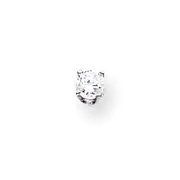 14k White Gold AAA Quality Complete Diamond Stud Earring